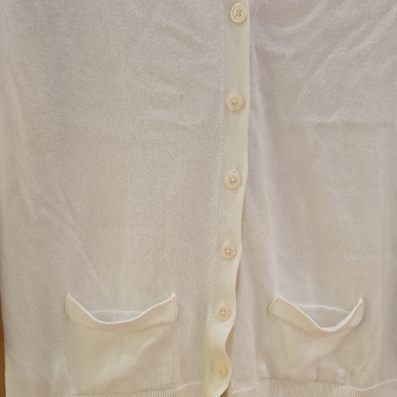 Old Navy Cream White Button-Up Cardigan, XL, GUC, Casual Vibes, Neutral Chic - Picture 4 of 6